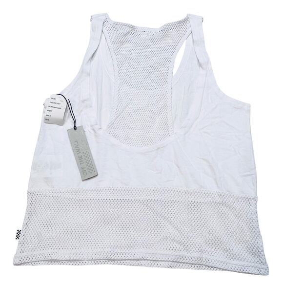 Vans Shirt Milky Way Tank Size Small White Mesh Jersey Muscle Shirt Drew Rib New - Picture 2 of 8